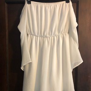 Lulus Chiffon Off Shoulder Dress